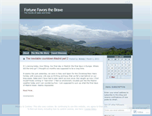Tablet Screenshot of fortunefavorsthebrave.wordpress.com