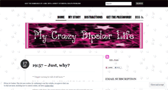 Desktop Screenshot of mycrazybipolarlife.wordpress.com
