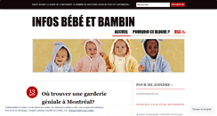 Desktop Screenshot of infosbebe.wordpress.com