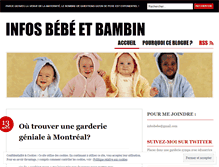 Tablet Screenshot of infosbebe.wordpress.com
