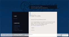 Desktop Screenshot of embracinglight.wordpress.com