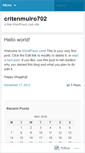 Mobile Screenshot of critenmulro702.wordpress.com