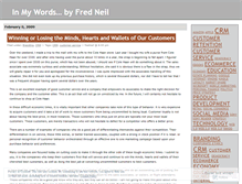 Tablet Screenshot of fredneil.wordpress.com