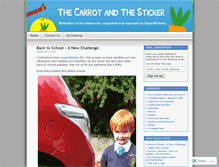 Tablet Screenshot of carrotandsticker.wordpress.com