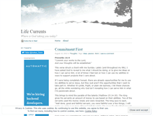 Tablet Screenshot of lifecurrents.wordpress.com