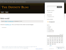Tablet Screenshot of difinity.wordpress.com