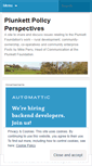 Mobile Screenshot of plunkettandpolicy.wordpress.com