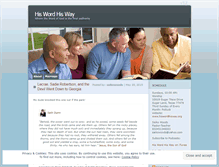 Tablet Screenshot of hiswordhisway.wordpress.com