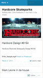 Mobile Screenshot of hardcoreskateparks.wordpress.com