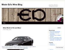 Tablet Screenshot of misteredwine.wordpress.com
