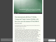 Tablet Screenshot of freeinternationalcalls.wordpress.com