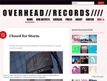 Tablet Screenshot of overheadrecords.wordpress.com