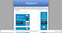 Desktop Screenshot of efskyrkan.wordpress.com