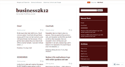 Desktop Screenshot of business2k12.wordpress.com