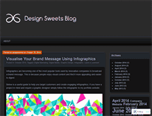 Tablet Screenshot of designsweets.wordpress.com