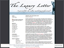 Tablet Screenshot of luxuryletter.wordpress.com