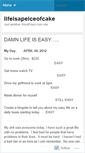 Mobile Screenshot of lifeisapeiceofcake.wordpress.com