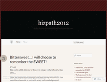 Tablet Screenshot of hizpath2012.wordpress.com