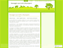 Tablet Screenshot of massaggioayurveda.wordpress.com