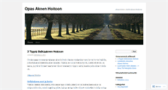 Desktop Screenshot of aknenhoito.wordpress.com