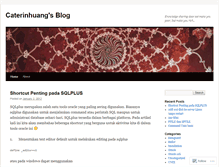 Tablet Screenshot of caterinhuang.wordpress.com