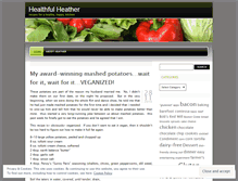 Tablet Screenshot of heatherskitchen.wordpress.com