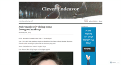 Desktop Screenshot of cleverendeavor.wordpress.com