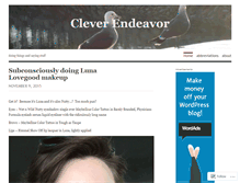 Tablet Screenshot of cleverendeavor.wordpress.com