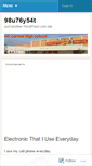 Mobile Screenshot of 98u76y54t.wordpress.com