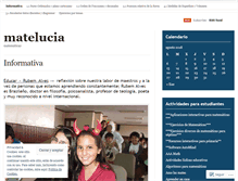 Tablet Screenshot of matelucia.wordpress.com