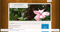 Desktop Screenshot of letsgoexplore.wordpress.com