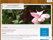 Tablet Screenshot of letsgoexplore.wordpress.com