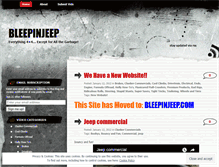 Tablet Screenshot of bleepinjeep.wordpress.com