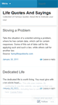 Mobile Screenshot of llifequotessayings.wordpress.com
