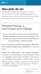 Mobile Screenshot of meujeitodeser.wordpress.com