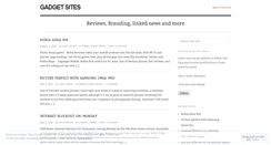 Desktop Screenshot of gadgetsites.wordpress.com