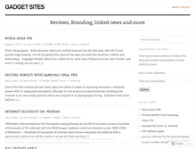 Tablet Screenshot of gadgetsites.wordpress.com