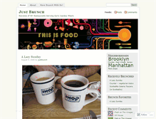 Tablet Screenshot of justbrunch.wordpress.com