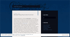 Desktop Screenshot of intelboutique.wordpress.com