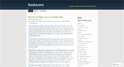 Desktop Screenshot of bookavore.wordpress.com