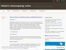 Tablet Screenshot of otolaryngologynews.wordpress.com