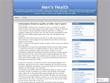 Tablet Screenshot of 4menhealth.wordpress.com