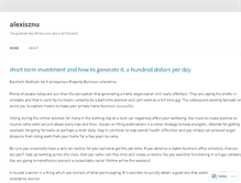 Tablet Screenshot of alexisznu.wordpress.com