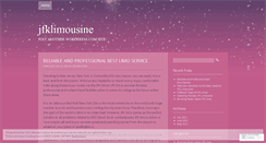 Desktop Screenshot of jfklimousine.wordpress.com