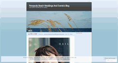 Desktop Screenshot of pensacolabeachweddingsandevents.wordpress.com