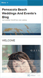 Mobile Screenshot of pensacolabeachweddingsandevents.wordpress.com