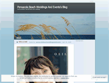 Tablet Screenshot of pensacolabeachweddingsandevents.wordpress.com