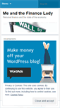 Mobile Screenshot of meandthefinancelady.wordpress.com