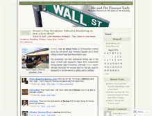Tablet Screenshot of meandthefinancelady.wordpress.com