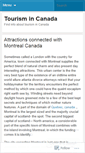 Mobile Screenshot of canadatourism.wordpress.com